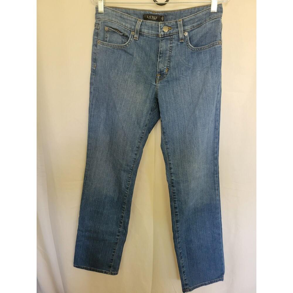 Lauren by Ralph Lauren Blue Denim Jeans Women’s Size 8 Straight Leg